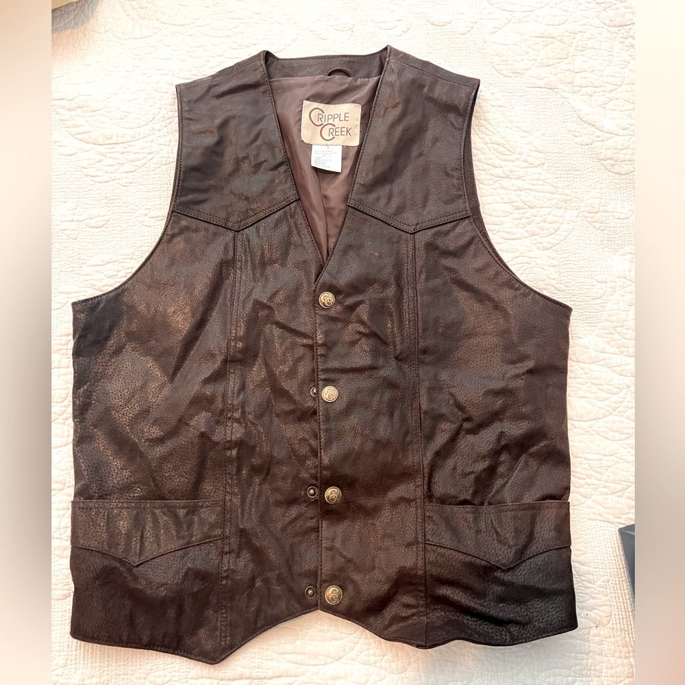 Cripple Creek leather vest